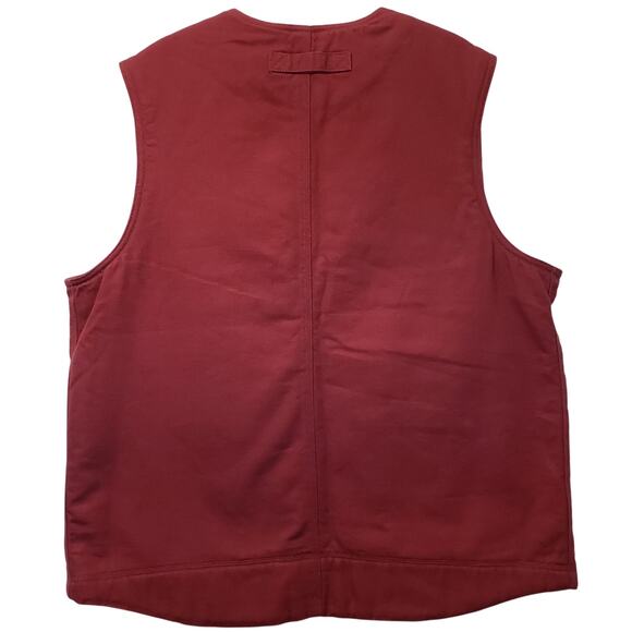 DULUTH Iron Range Fire Hose Vest Lined w/ Faux Shearling Red Men's Size XL - Picture 7 of 9